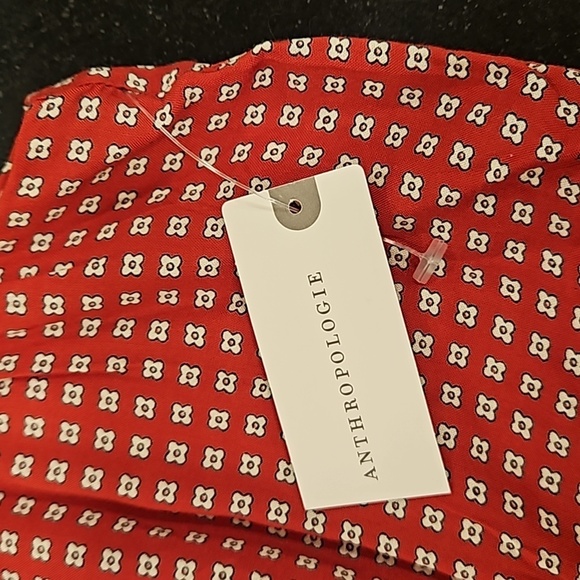 💕MAEVE ANTHRO💕 Farida Mock Neck Jumpsuit ~ Micro-Floral Retro Print 12 NWT - Picture 11 of 15